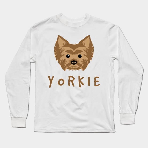 Yorkie Long Sleeve T-Shirt by Paul Andrew